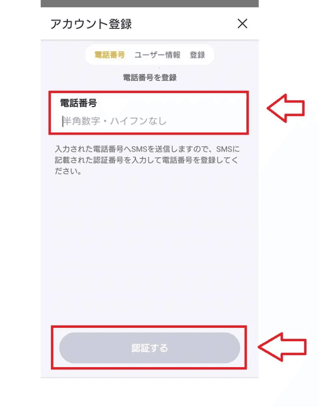 バンドルカードでDMMポイントを購入、チャージする手順2