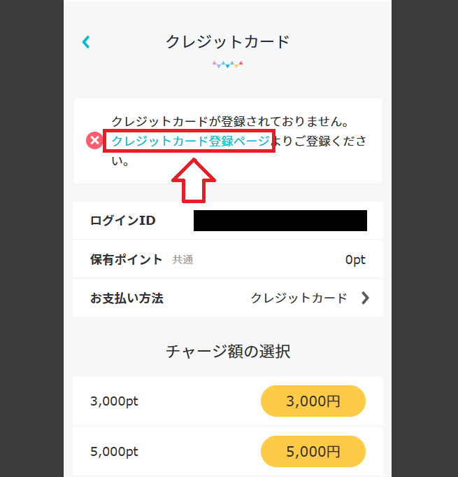 FANZAライブチャットクレジットカードでの支払い2